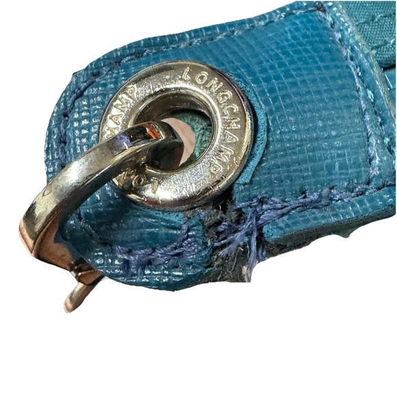 Longchamp Le Pliage Neo Teal Blue Tote Large with Strap - Picture 3 of 16